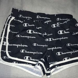Champion running shorts in Black and white never worn